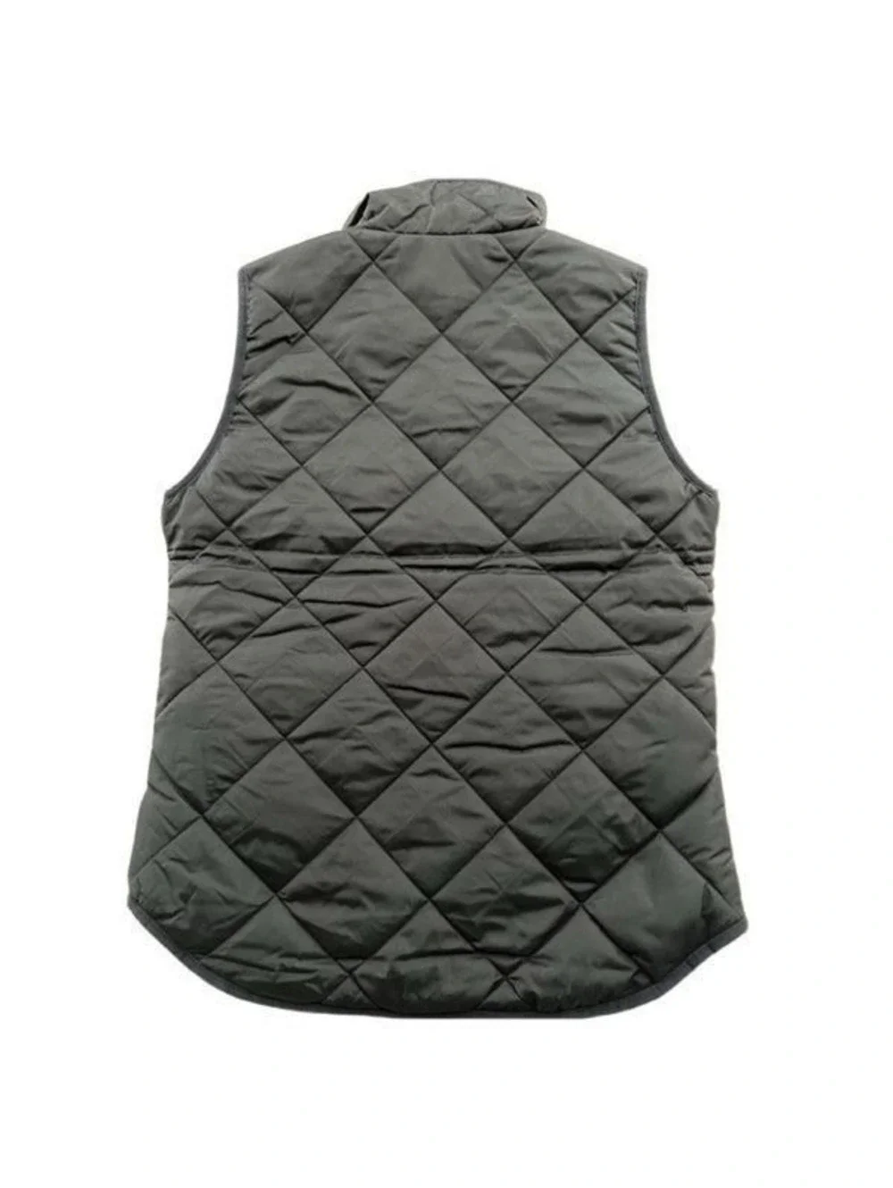 New! J.Crew Black Quilted Vest Sz M